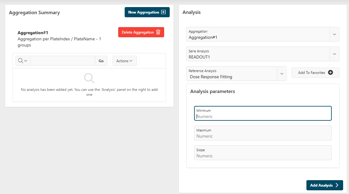 Settings add analysis